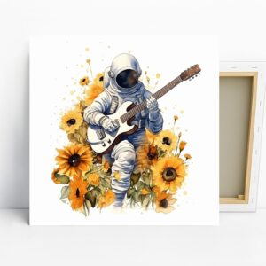 Sunflower Astronaut Art