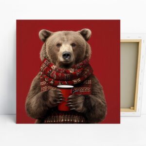 Bear With Coffee Art