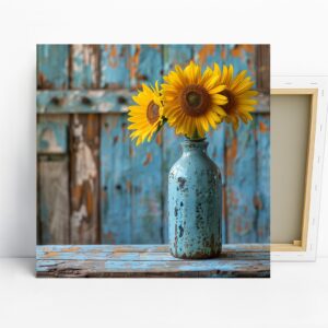 Sunflower Vase Art