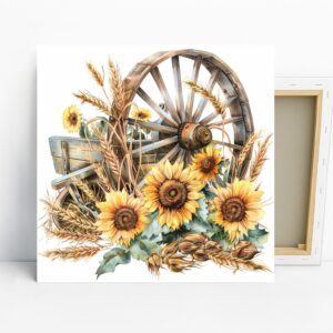 Sunflower Wagon Art