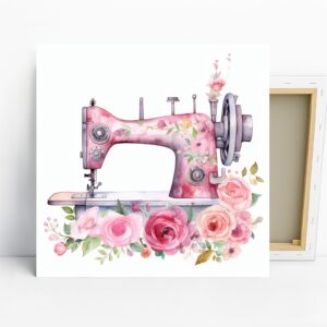Rose Sewing Machine Art