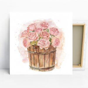 Rose Bucket Art