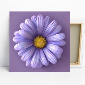 Lavender Daisy Bloom Art