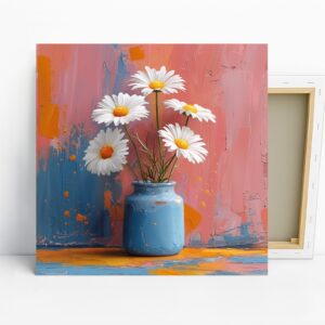 Daisy Vase Splash Art