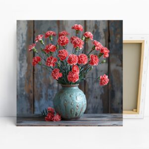 Carnation Vase Art