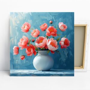 Pink Peony Bouquet Art