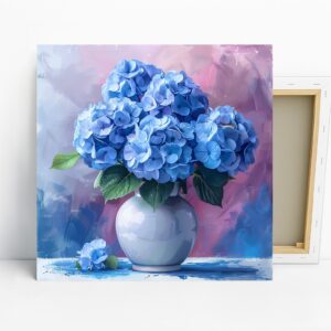 Blue Hydrangea Blooms Art