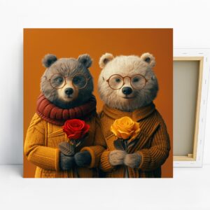 Bear with Roses Art