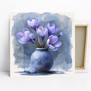 Crocus Vase Art