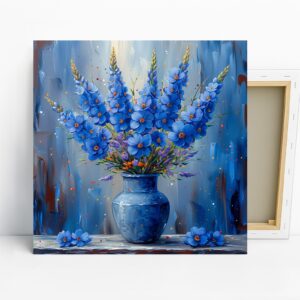 Delphinium Still Life Art