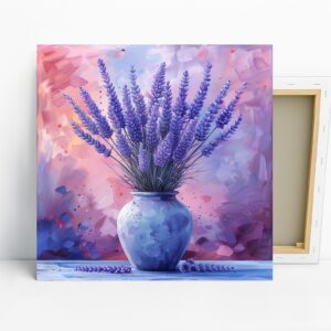 Lavender Dreams Jar Art