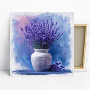 Lavender Fields Vase Art