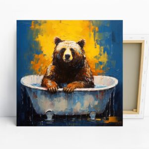 Bear Bathtub Bliss Art
