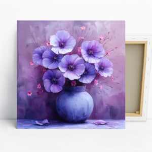 Purple Poppy Garden Art