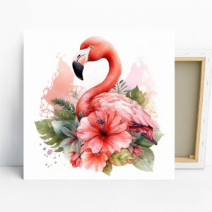 Flamingo Flower Paradise Art