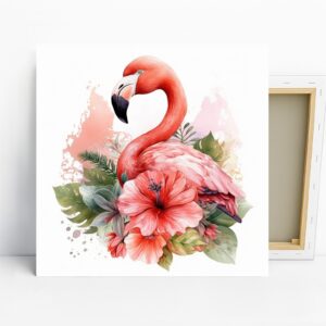 Flamingo Flower Paradise Art