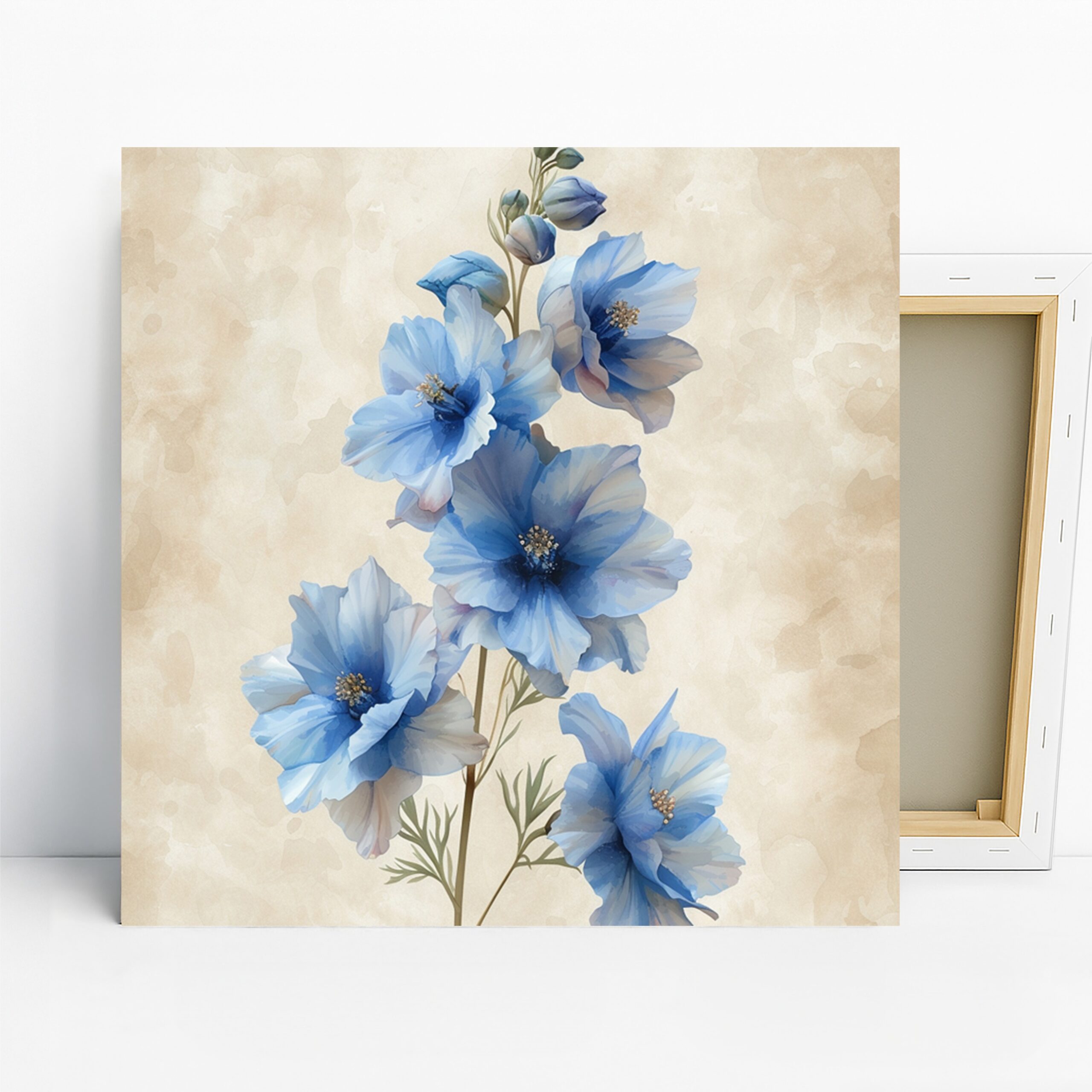 1.jpg Delphinium Blooms Art