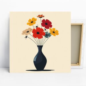 Colorful Bouquet Vase Art