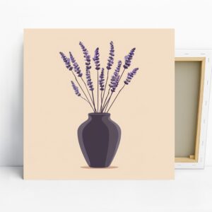 Lavender Vase Art