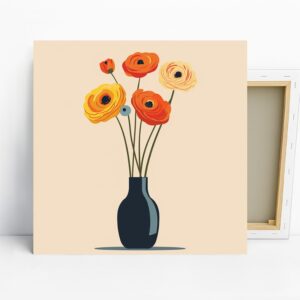 Ranunculus Vase Art