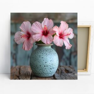Hibiscus Vase Art