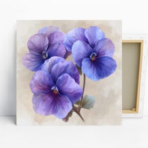 Pansy Blooms Art