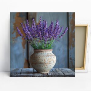Lavender Vase Art
