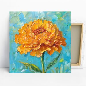 Marigold Bloom Art