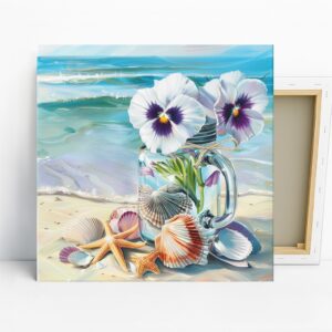 Pansy Jar Art