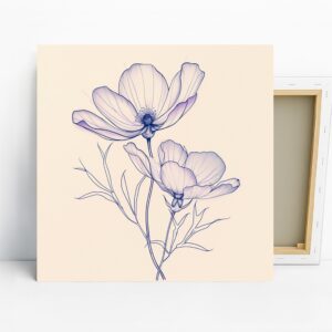 Cosmos Flower Art