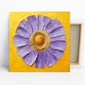 Purple Daisy Art