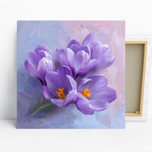 Crocus Blooms Floral Art