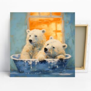 Bear Bath Time Art