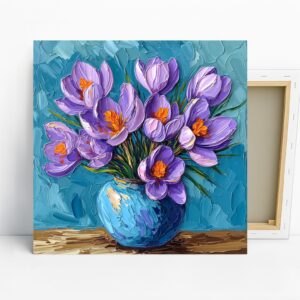 Crocus Flower Art