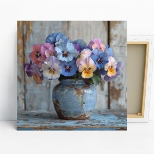 Pansy Vase Art