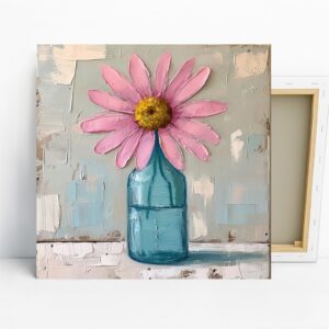 Pink Daisy Art