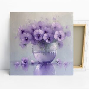 Pansy Vase Art