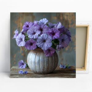Purple Petunia Bouquet Art
