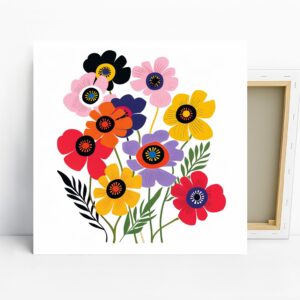 Anemone Floral Bouquet Art