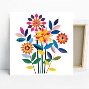 Geometric Bloom Burst Art
