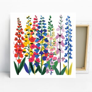 Delphinium Art