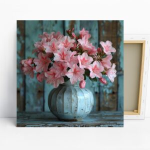 Pink Azalea Bloom Art