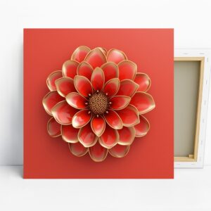 Dahlia Flower Art