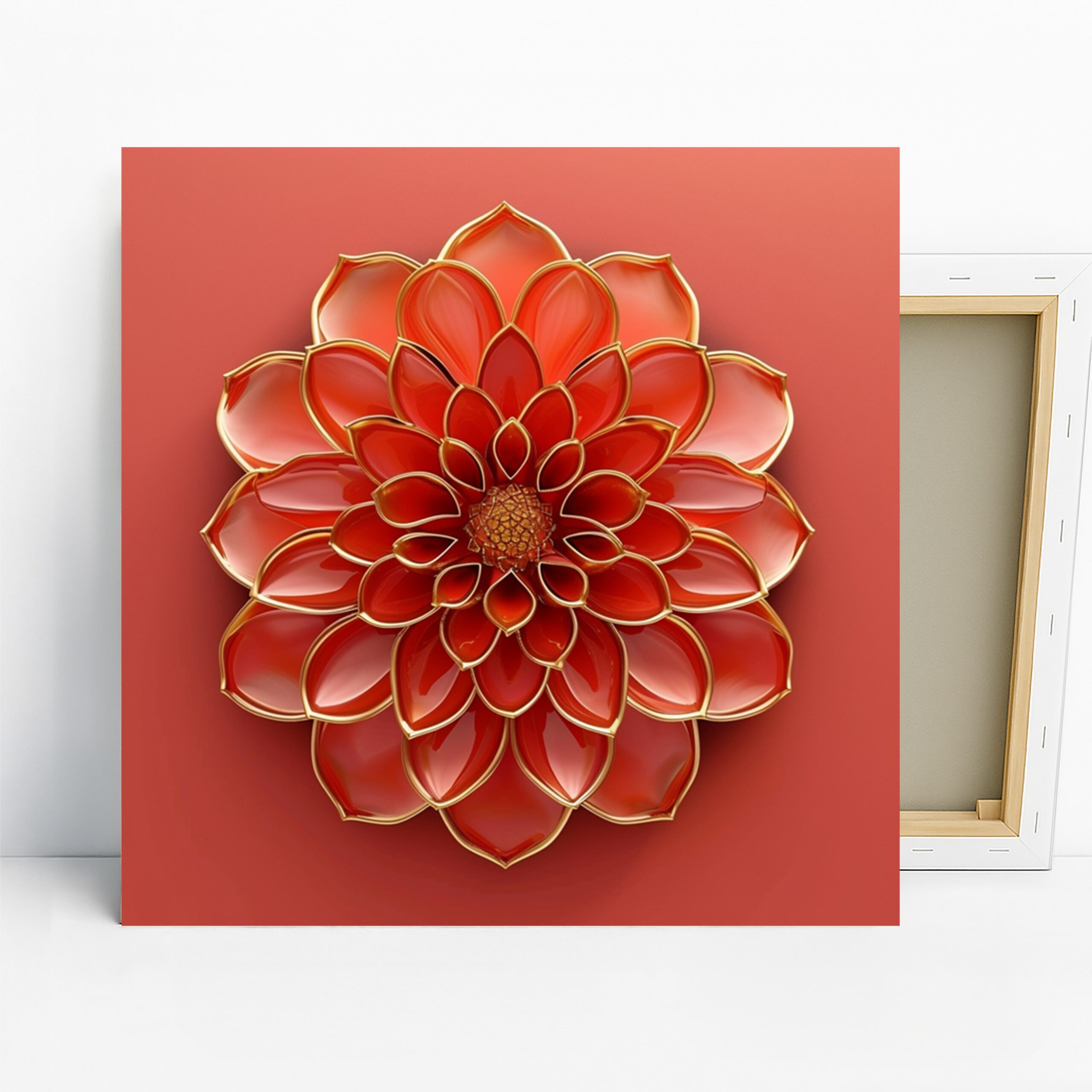 1.jpg Red Dahlia Bloom Art
