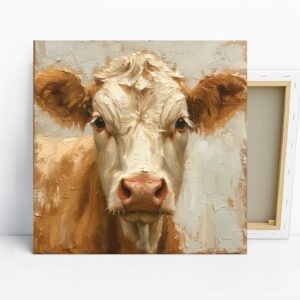 Highland Cow Portrait Art