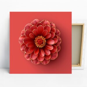 Golden Dahlia Art