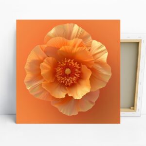 Orange Poppy Art