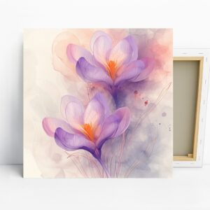 Crocus Blooms Art