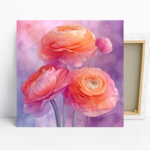 Ranunculus Blooms Art