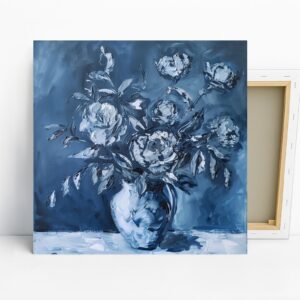 Blue Rose Still Life Art